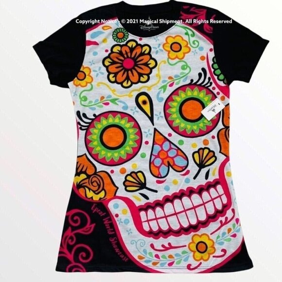 Disney Parks - Epcot World Showcase Calavera Tee - Picture 1 of 4
